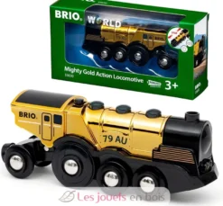 Locomotive Multifonctions dorée - Brio