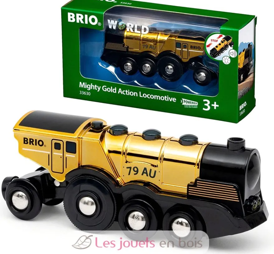 Locomotive Multifonctions dorée - Brio