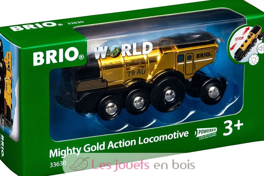 Locomotive Multifonctions dorée - Brio
