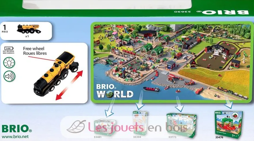 Locomotive Multifonctions dorée - Brio