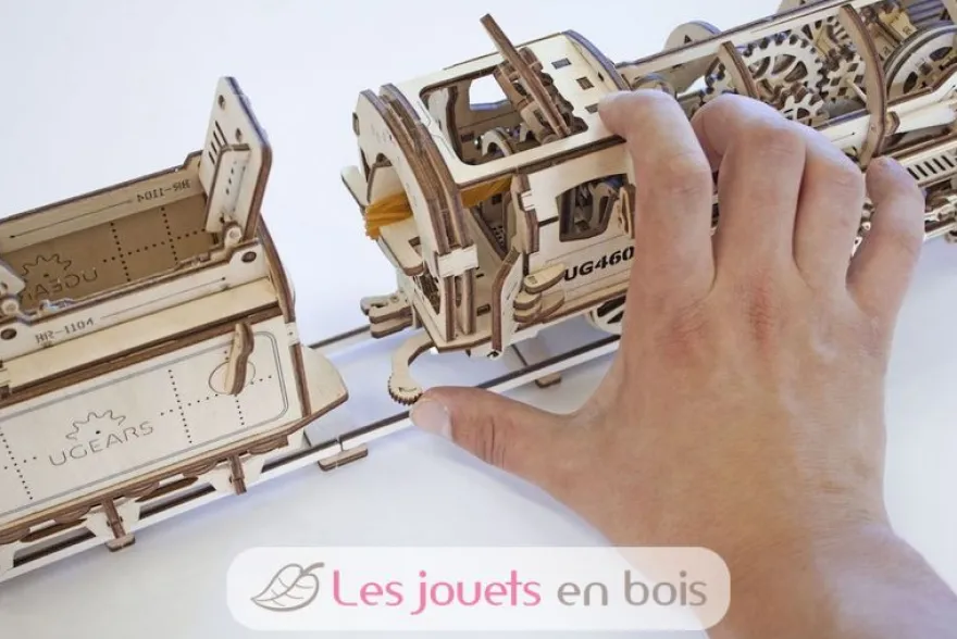 Locomotive à vapeur - Puzzle 3D mécanique en bois - Ugears