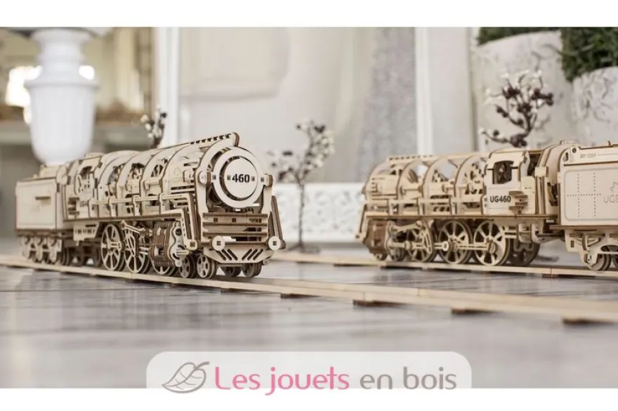 Locomotive à vapeur - Puzzle 3D mécanique en bois - Ugears