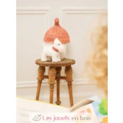 Lola le chien en peluche blanc 17 cm - Egmont Toys