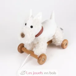 Lola le chien à tirer blanc - Egmont Toys