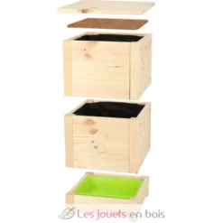 Lombricomposteur en bois naturel - Esschert Design