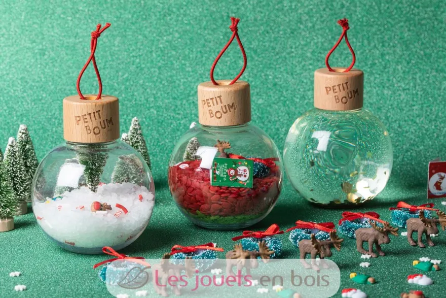Lot de 3 boules de Noël sensorielles - Petit Boum