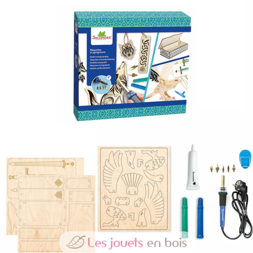 Lovely box - Maquettes et pyrogravure Celtique - Dès 8 ans - Sycomore