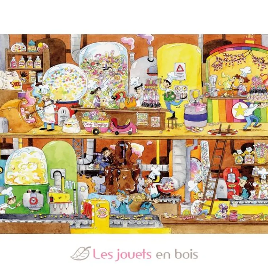 L'usine des bonbons de Laure Cacouault - Puzzle Michèle Wilson