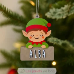 Lutin de Noël personnalisable en bois - Vintiun