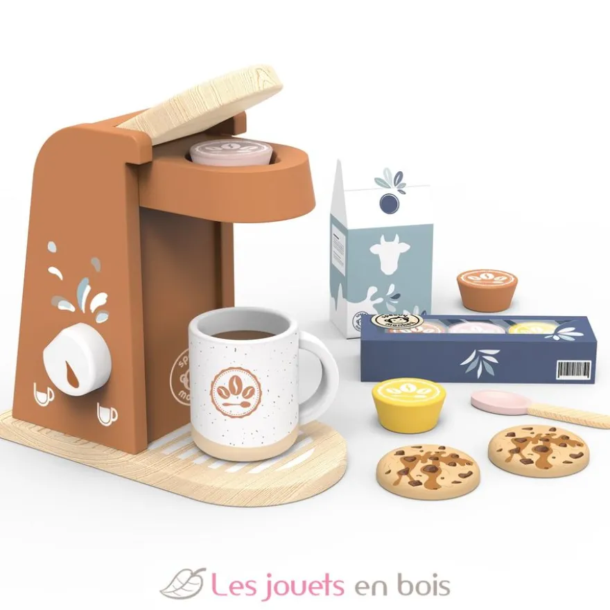 Machine à café en bois - 10 pièces - Speedy Monkey