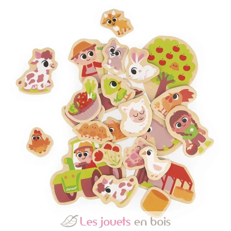 Magnets Ferme 24 pièces - Janod