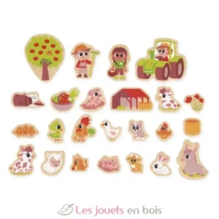 Magnets Ferme 24 pièces - Janod