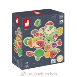Magnets Fruits et Légumes 24 pièces - Janod