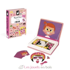 Magnéti'book Crazy Faces fille - Janod