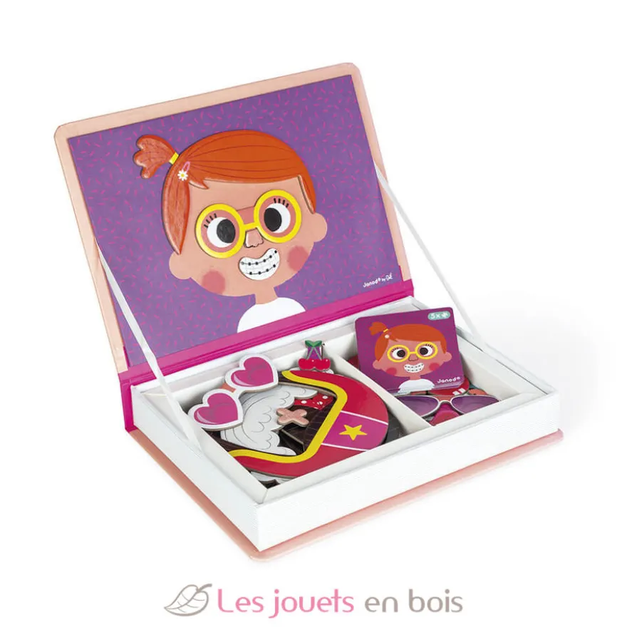 Magnéti'book Crazy Faces fille - Janod