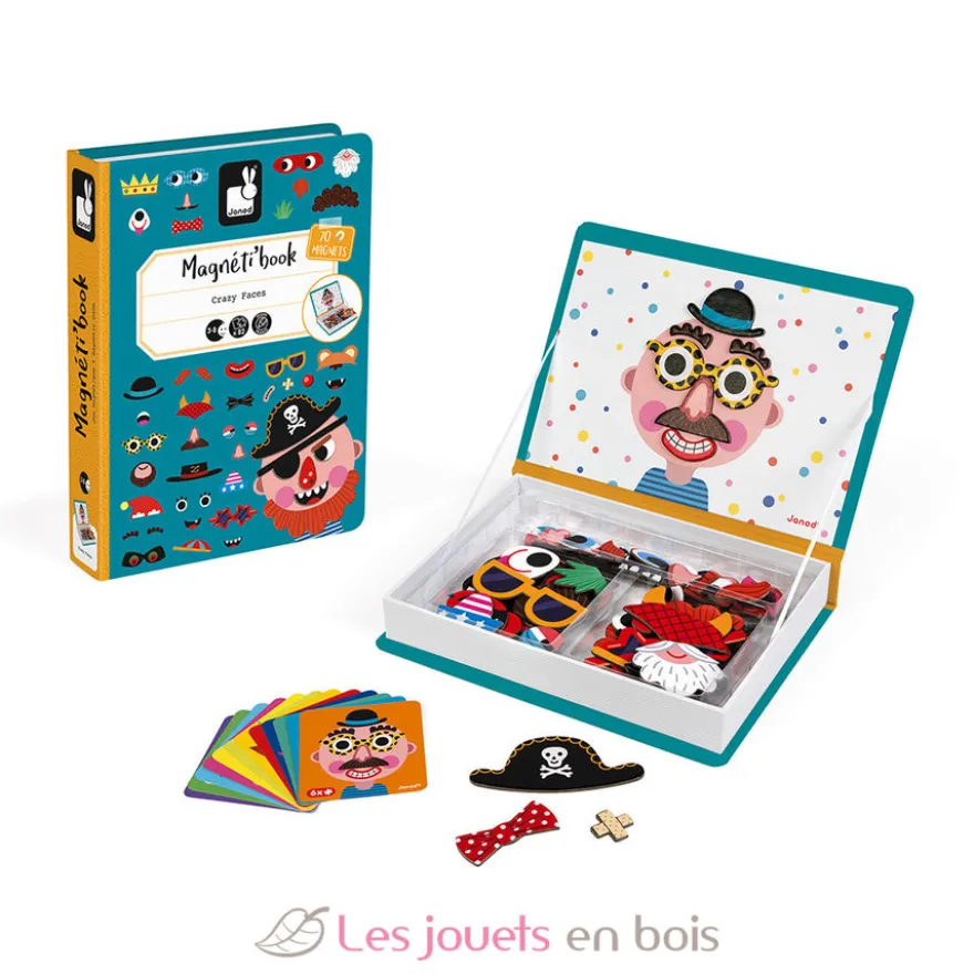 Magnéti'book Crazy Faces - Janod