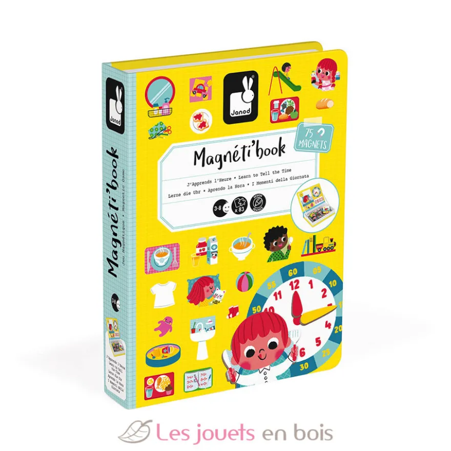 Magnéti'book J'apprends l'heure - Janod