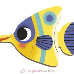 Magnéti'book Poissons tropicaux bleu - Janod