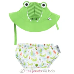 Maillot et Chapeau Crocodile (12-24M) - Zoocchini