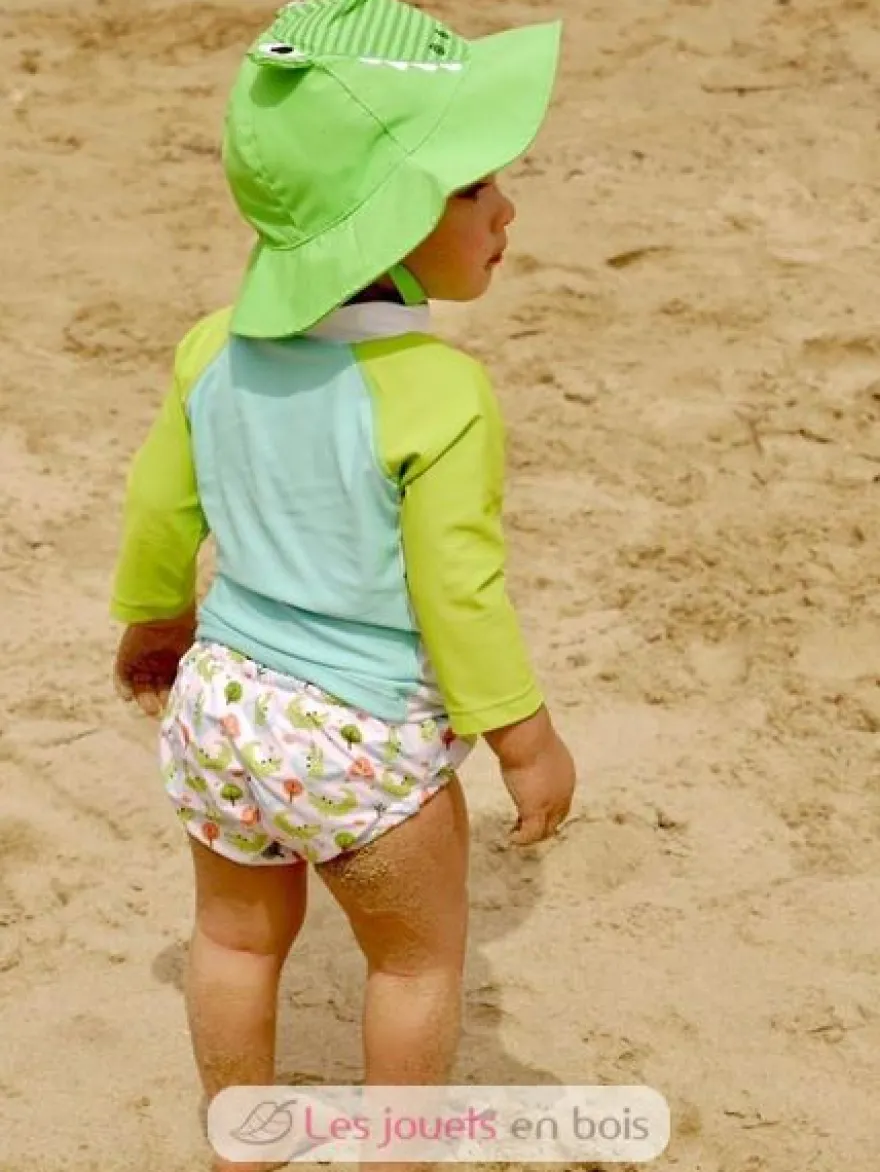 Maillot et Chapeau Crocodile (6-12M) - Zoocchini