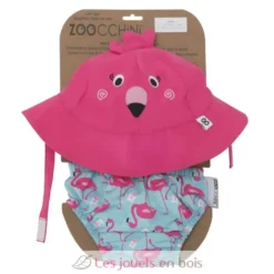 Maillot et Chapeau Flamant rose (3-6M) - Zoocchini