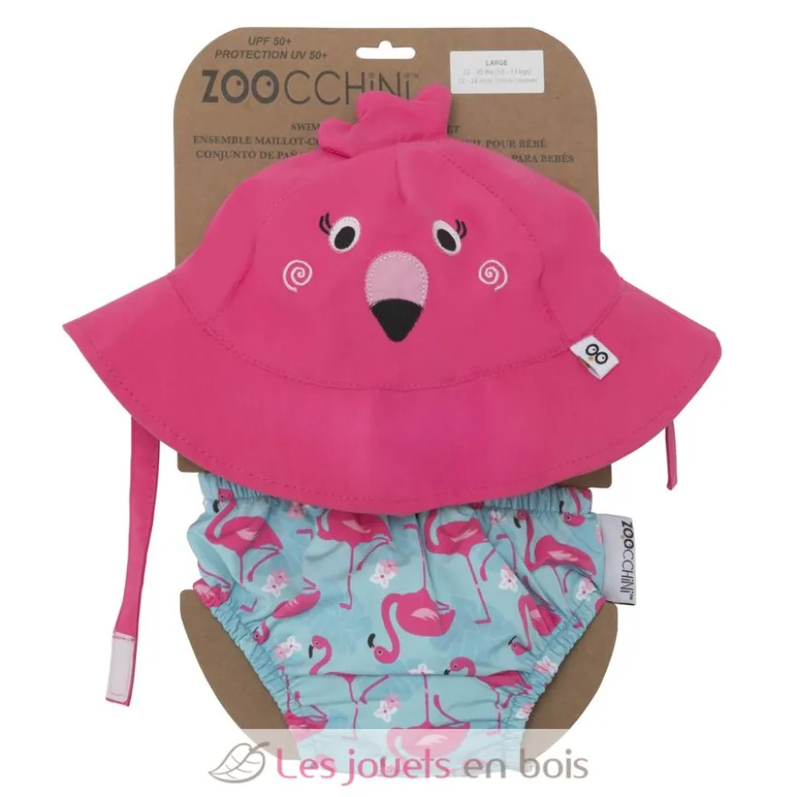 Maillot et Chapeau Flamant rose (3-6M) - Zoocchini