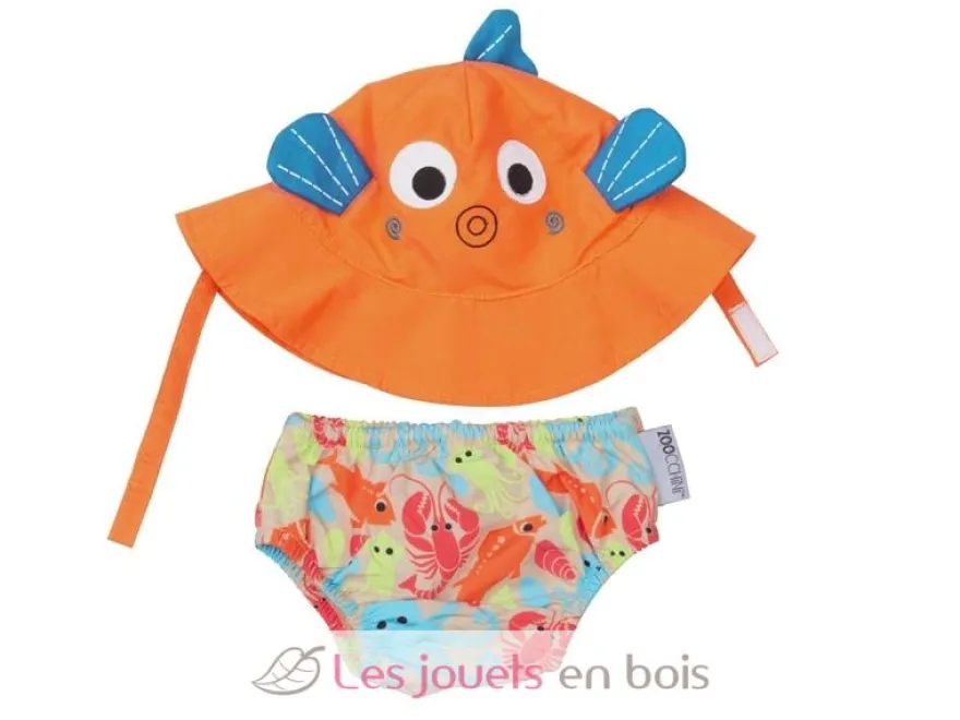 Maillot et Chapeau Poisson (6-12M) - Zoocchini