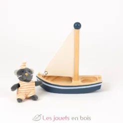 Malo le chat sur son bateau en bois - Egmont Toys
