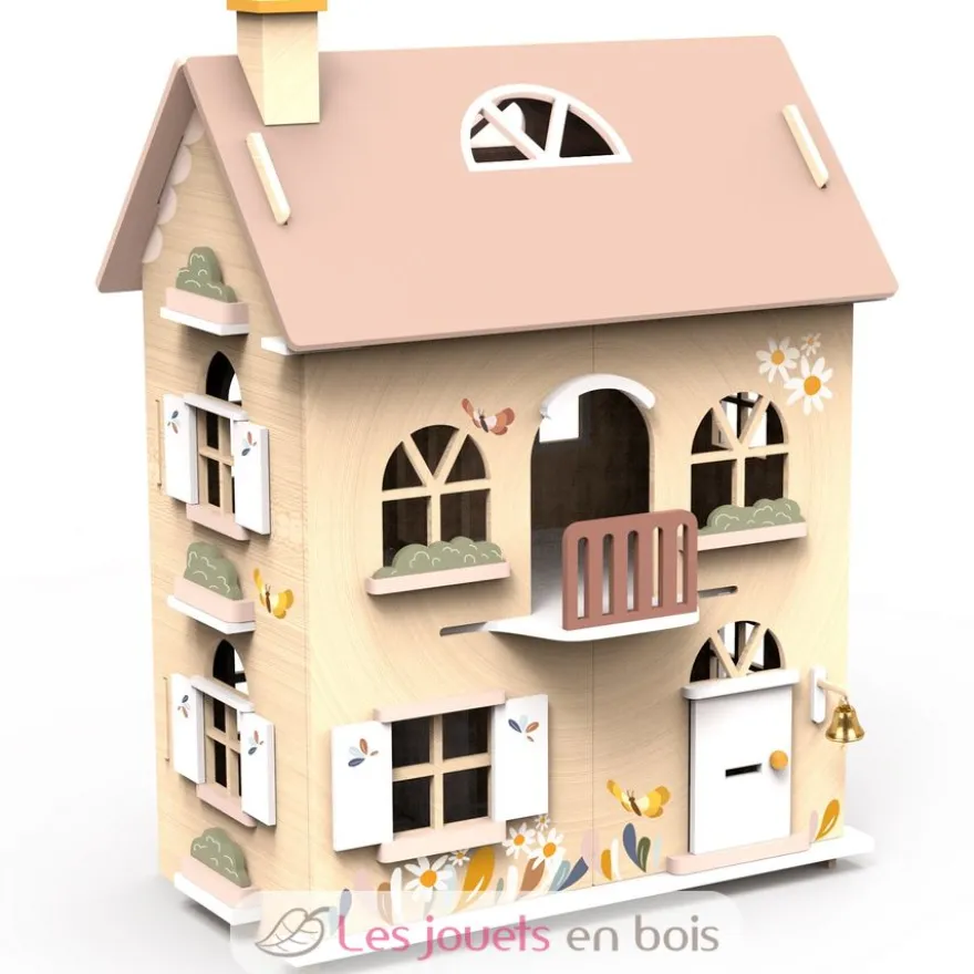 Ma maison de poupée fleurie - Bois - Speedy Monkey