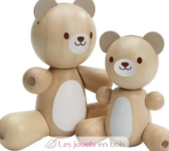 Maman et Bébé Ours articulés - Plan Toys