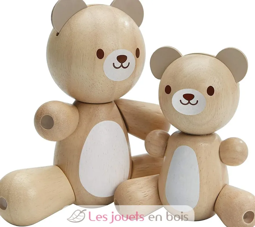 Maman et Bébé Ours articulés - Plan Toys