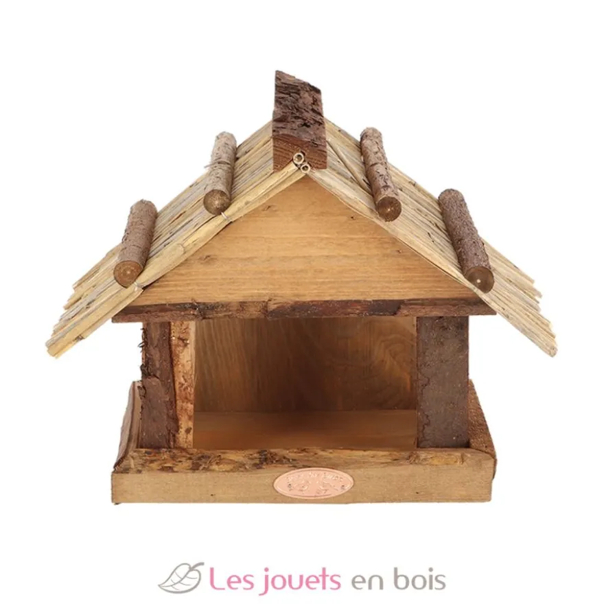 Mangeoire pour oiseaux - Toit en osier - Esschert Design