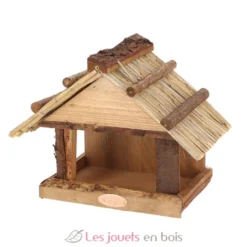 Mangeoire pour oiseaux - Toit en osier - Esschert Design