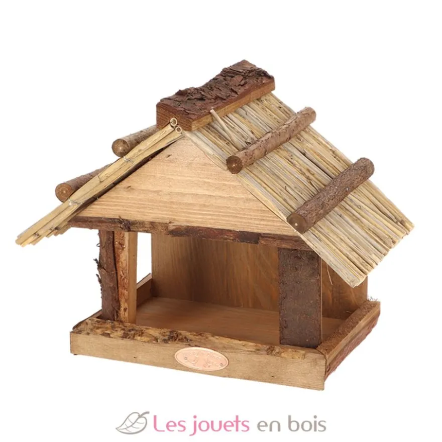 Mangeoire pour oiseaux - Toit en osier - Esschert Design