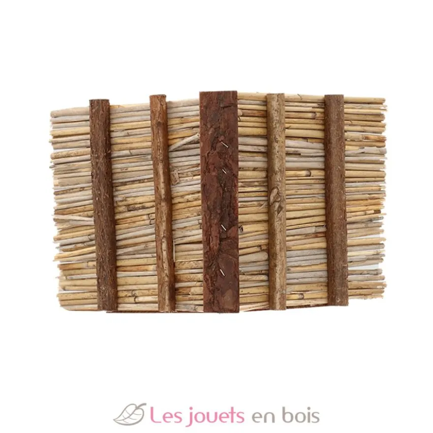 Mangeoire pour oiseaux - Toit en osier - Esschert Design