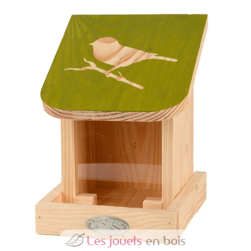 Mangeoire silo pour oiseaux avec silhouette - Esschert Design