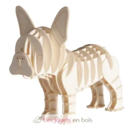 Maquette 3D en papier Bouledogue français - Fridolin