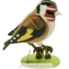 Maquette 3D en papier chardonneret elegant marron - Fridolin