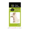 Maquette 3D en papier chat blanc- Fridolin