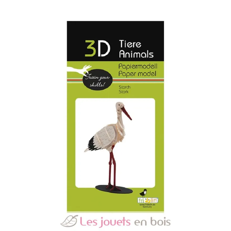 Maquette 3D en papier Cigogne - Fridolin