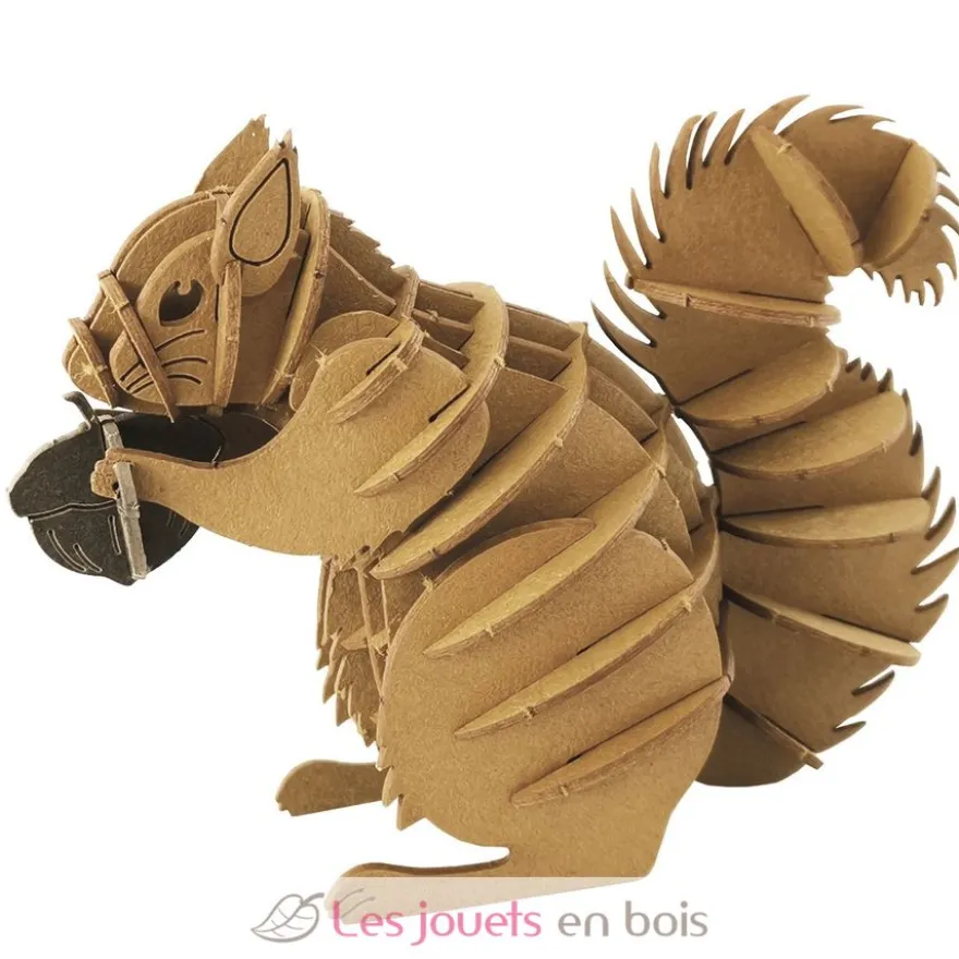 Maquette 3D en papier écureuil roux - Fridolin