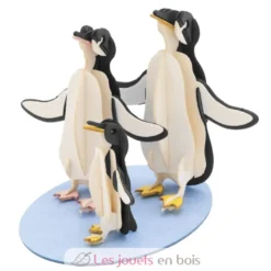 Maquette 3D en papier Famille pingouins - Fridolin