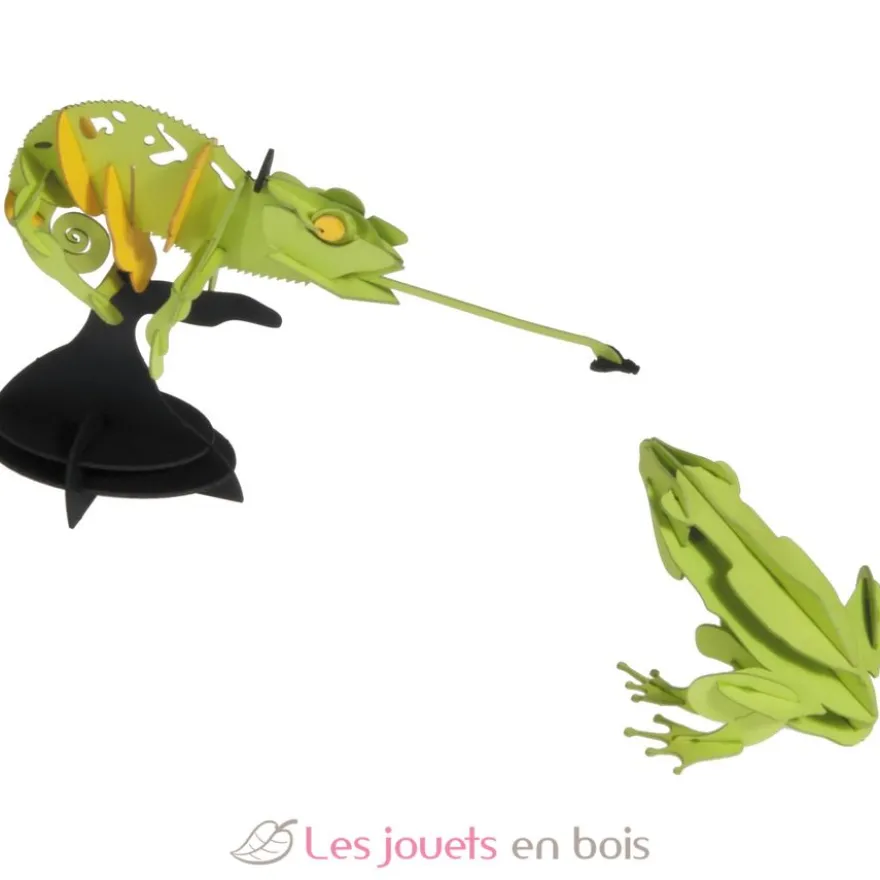 Maquette 3D en papier Grenouille verte - Fridolin
