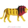 Maquette 3D en papier Lion jaune - Fridolin