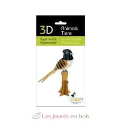 Maquette 3D en papier Oiseau de paradis - Fridolin