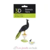 Maquette 3D en papier Paon - Fridolin