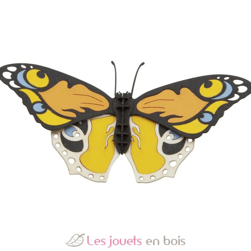 Maquette 3D en papier Papillon coloré - Fridolin