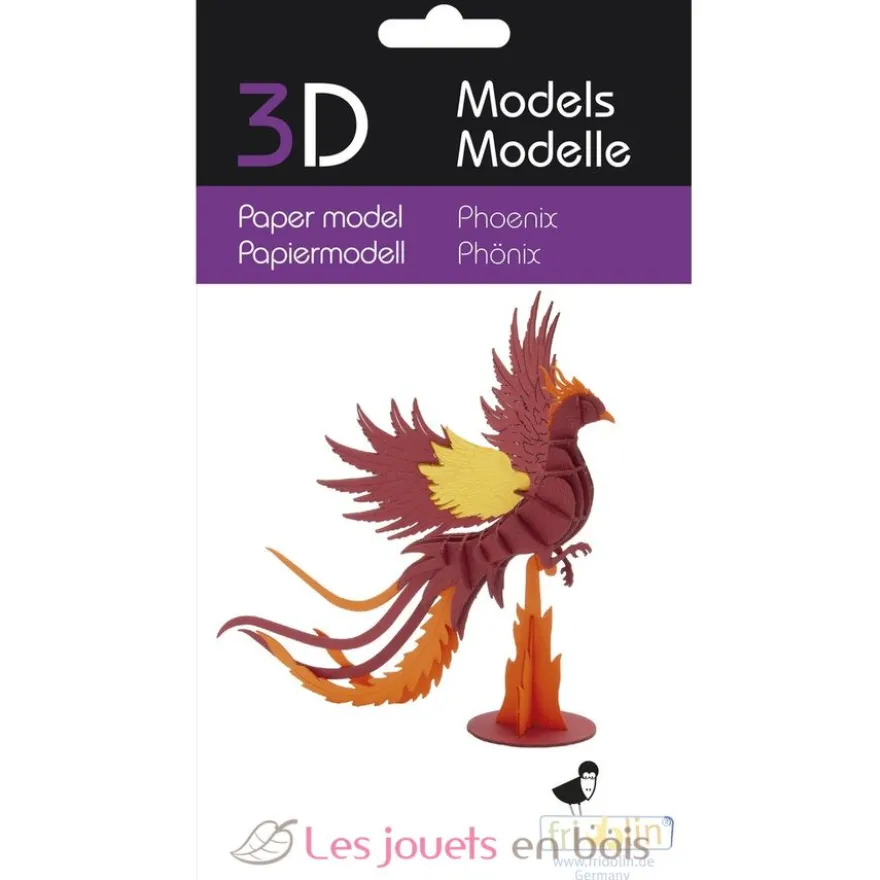 Maquette 3D en papier Phénix - Fridolin