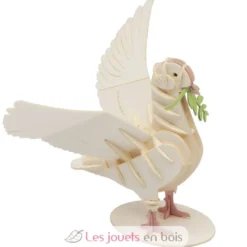 Maquette 3D en papier Pigeon blanc - Fridolin