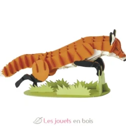 Maquette 3D en papier Renard orange - Fridolin